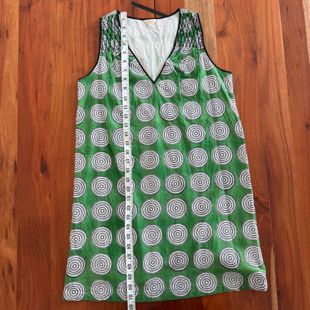 Layla Green Cotton Circle Pattern Mini Dress - image 7